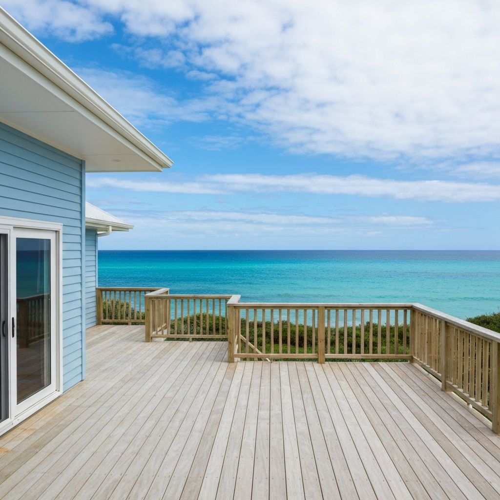 Beautiful coastal home with custom carpentry